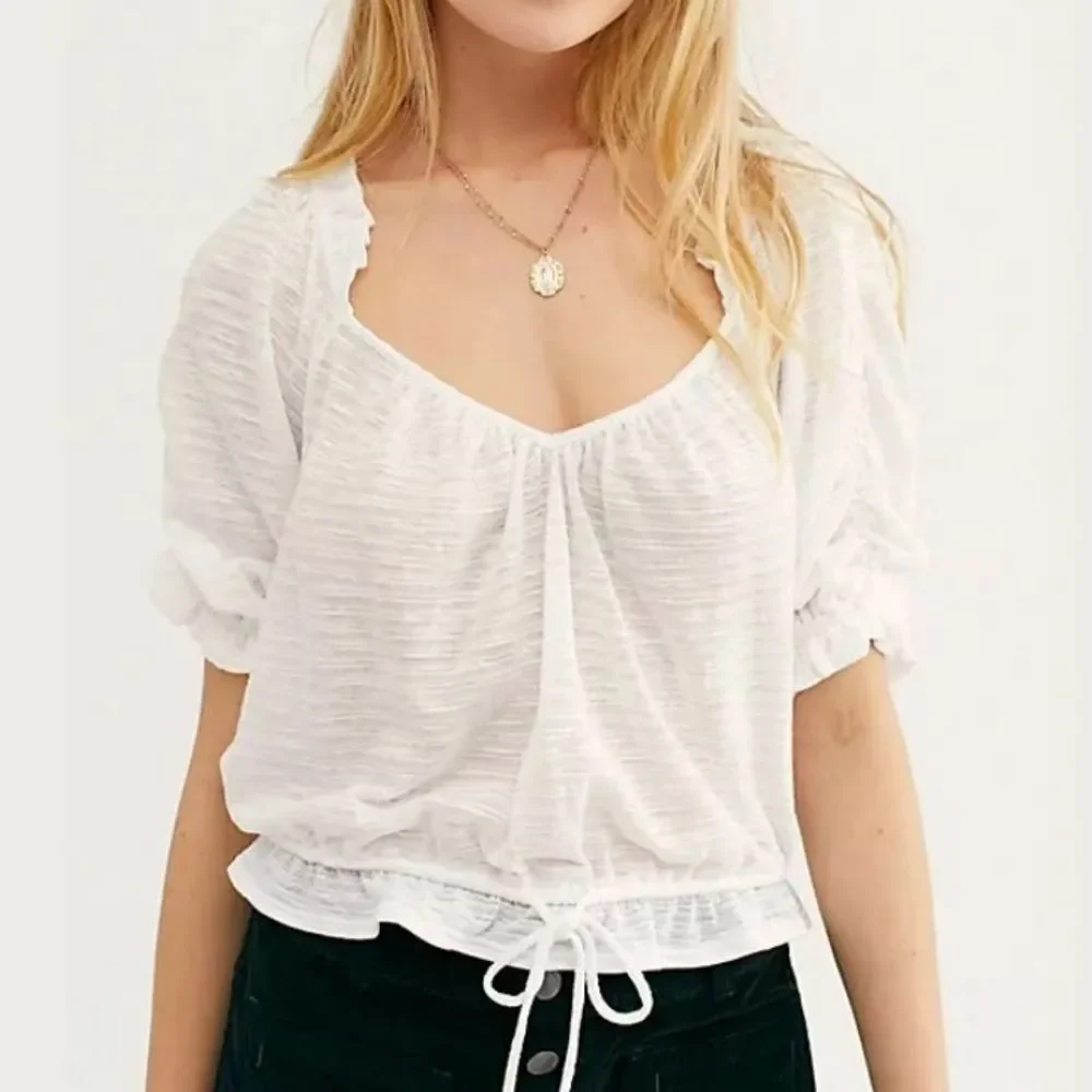 NWT Free People Dorothy Drawing String Waist Top